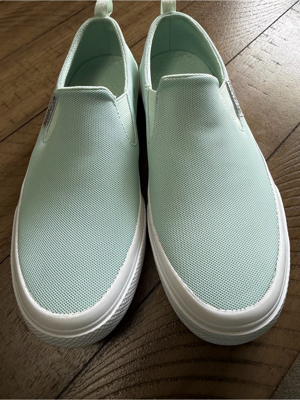 Women's Columbia Mint Green Slip-On Boat/Water Mesh Shoes/Loafers-Sz 8